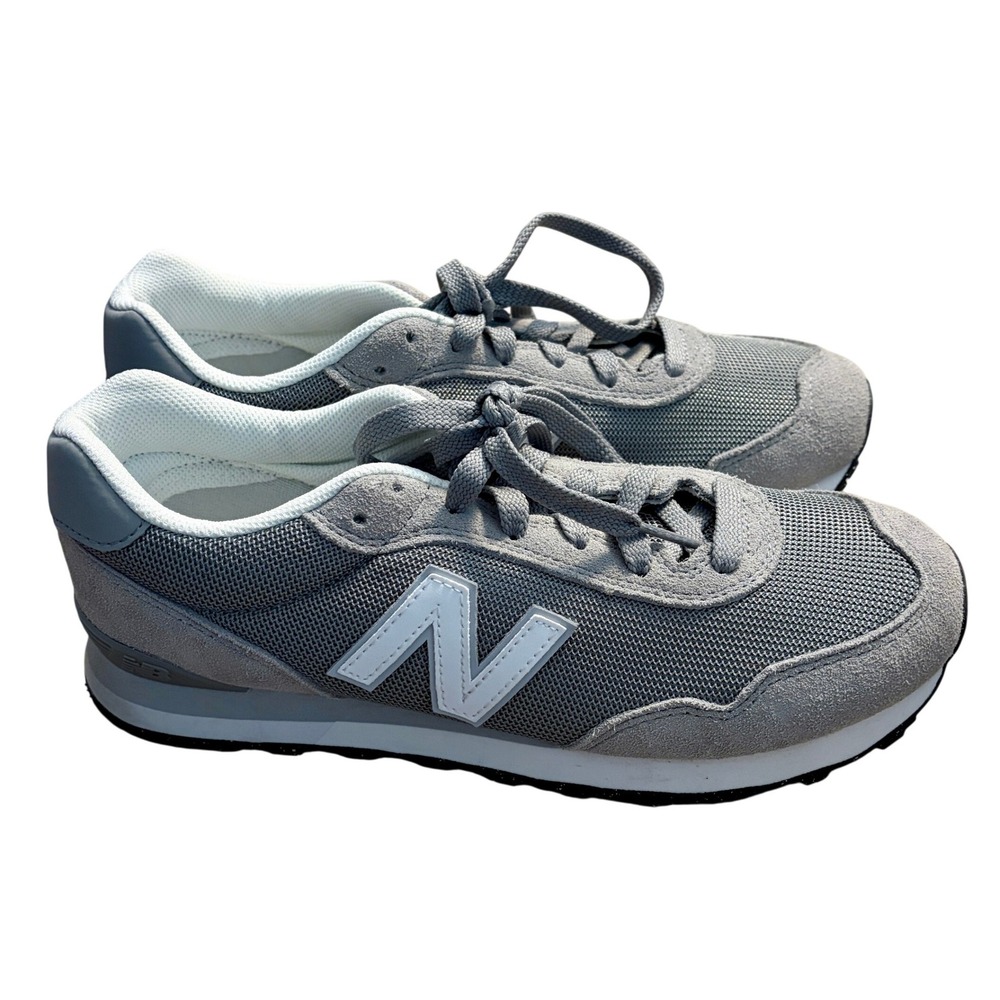 New Balance 515 Grey Suede Mesh Sneakers Womens 9 WL515GRY Low Top Running Shoes